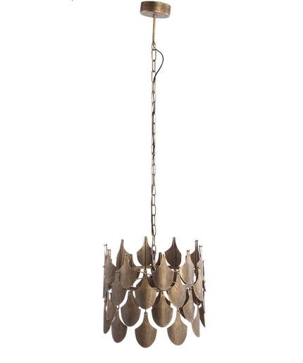 Linnes Brass metal hanging lamp scales round