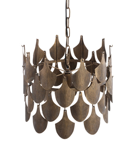 Linnes Brass metal hanging lamp scales round