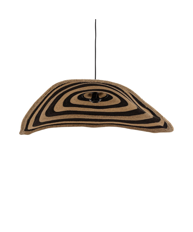 Loulou Natural seagrass wavy hanging lamp L