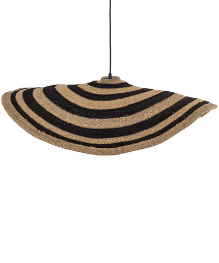 Loulou Natural seagrass wavy hanging lamp L