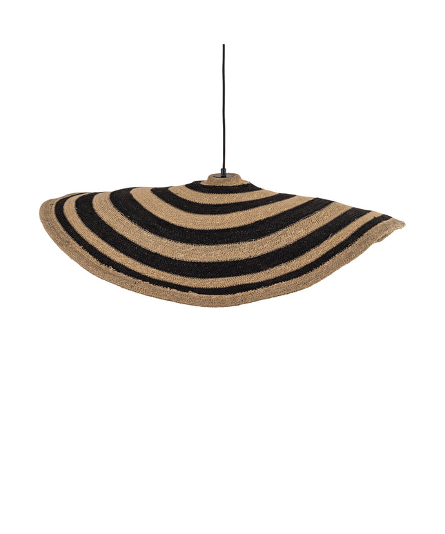 Loulou Natural seagrass wavy hanging lamp L