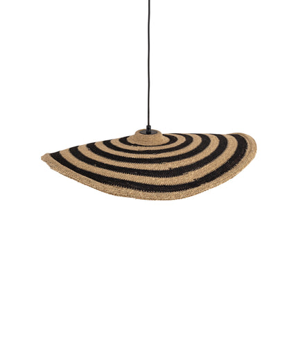 Loulou Natural seagrass wavy hanging lamp S