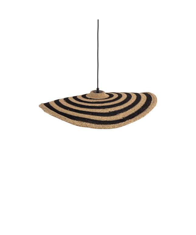 Loulou Natural seagrass wavy hanging lamp S