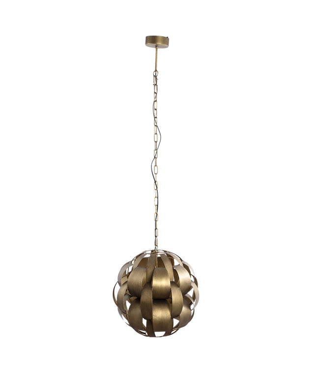 Lovis Gold metal hanging lamp round ball shade
