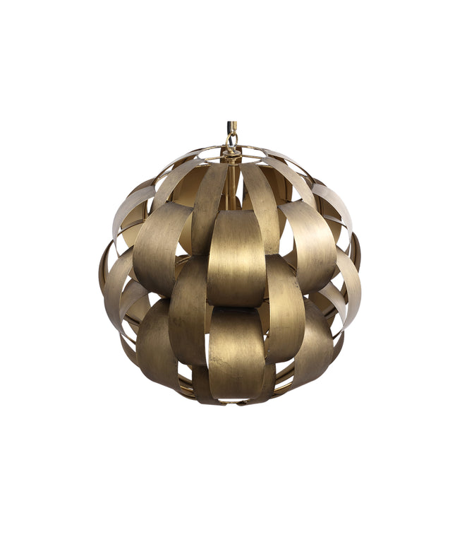 Lovis Gold metal hanging lamp round ball shade