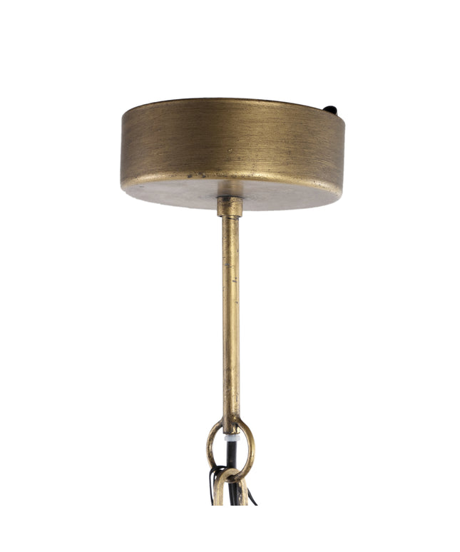 Lovis Gold metal hanging lamp round ball shade