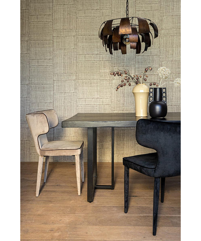 Marxy Copper metal hanging lamp layered round
