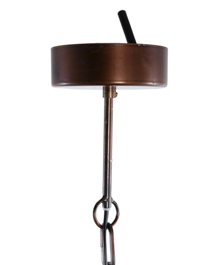 Marxy Copper metal hanging lamp layered round