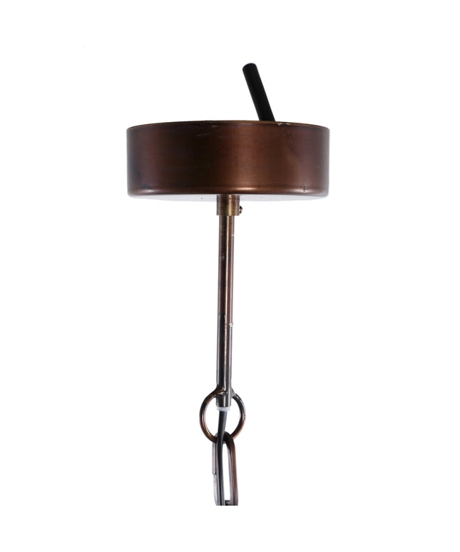 Marxy Copper metal hanging lamp layered round