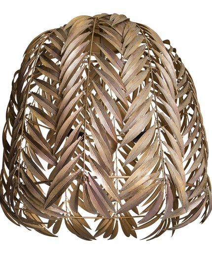PTMD Mea Goud hanglamp metaal met palm blad design