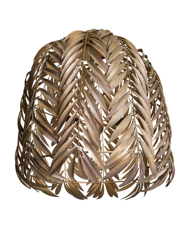 PTMD Mea Goud hanglamp metaal met palm blad design