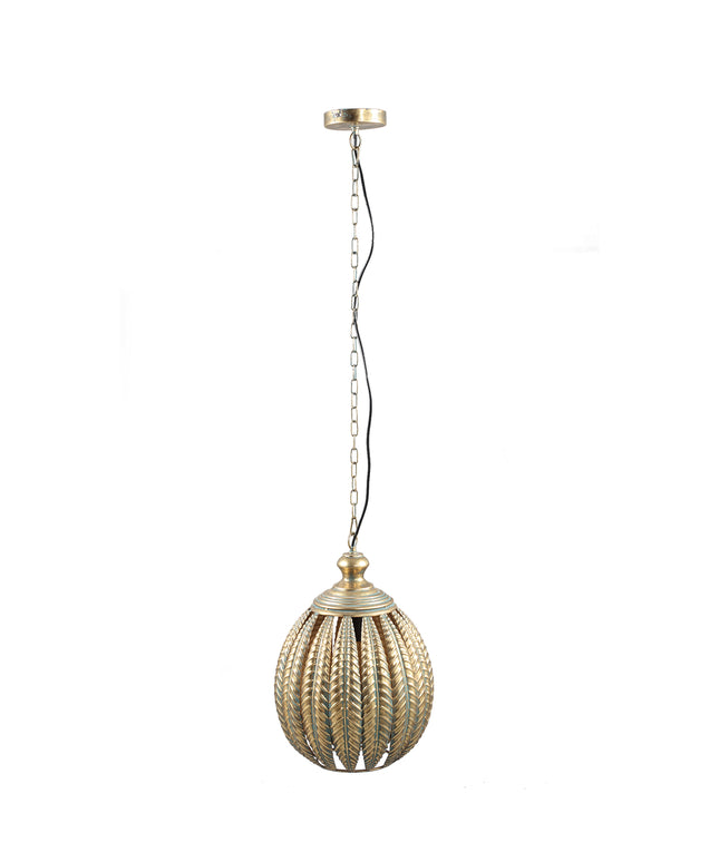 Mellis Gold ijzeren hanglamp bladeren bal