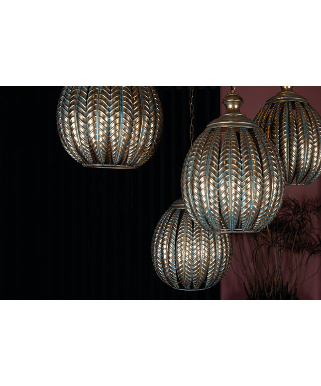 Mellis Gold ijzeren hanglamp bladeren bal