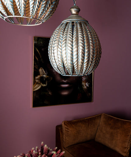 Mellis Gold ijzeren hanglamp bladeren bal