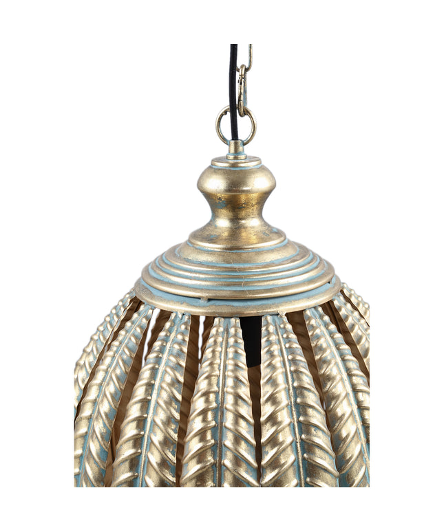 Mellis Gold ijzeren hanglamp bladeren bal