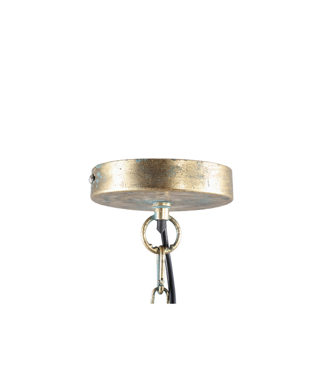 Mellis Gold ijzeren hanglamp bladeren bal