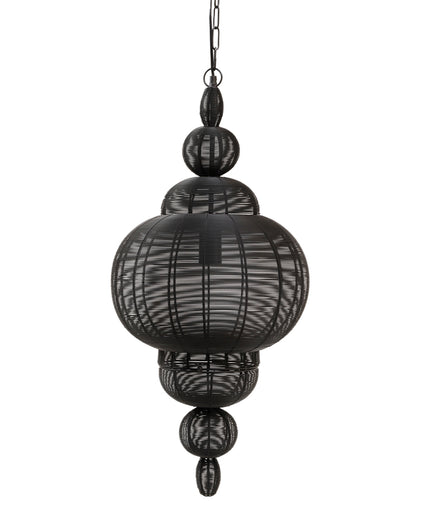 Merri Black iron hanging lamp drop design
