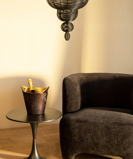 Merri Black iron hanging lamp drop design