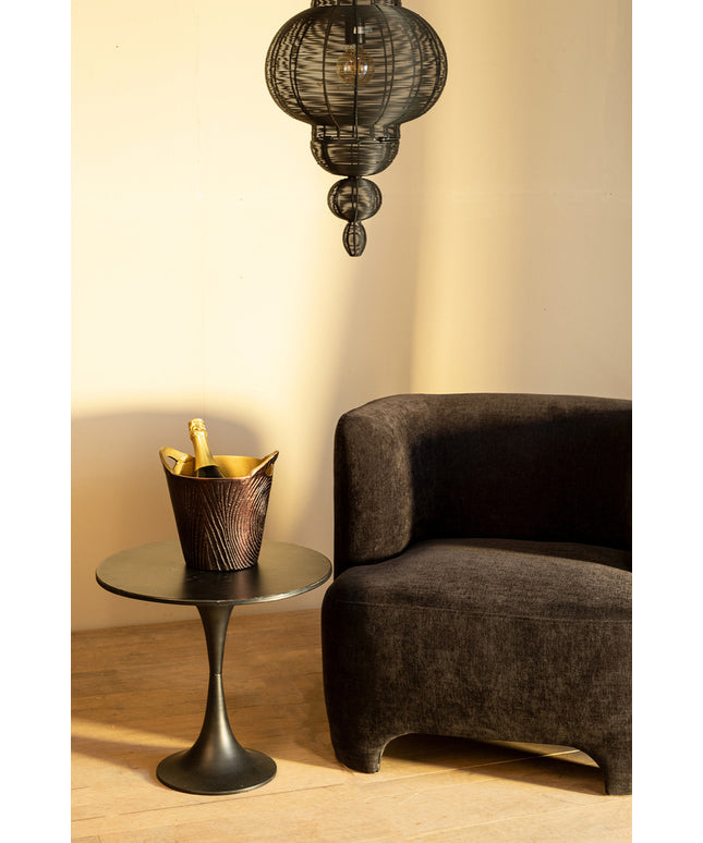 Merri Black iron hanging lamp drop design