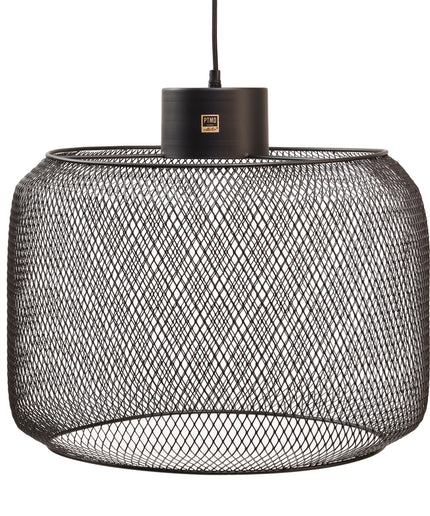 Mesh Black iron hanging lamp round S