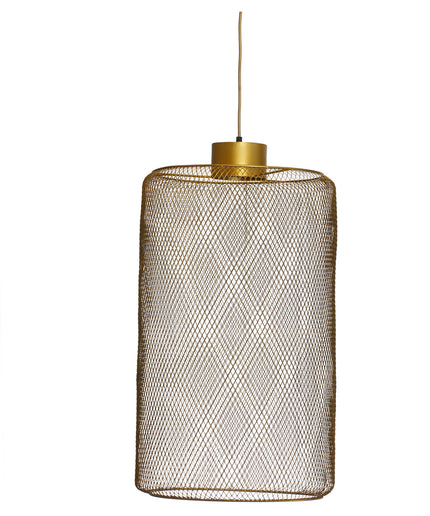 Mesh Iron gold hanging lamp round L