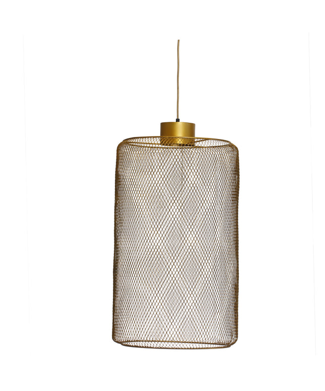 Mesh Iron gold hanging lamp round L