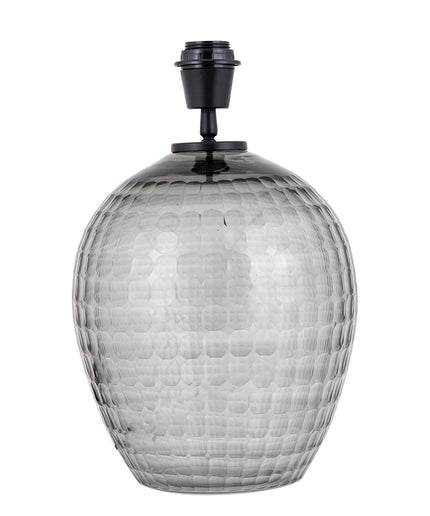 Mexim Grey smoked glass lampbase round