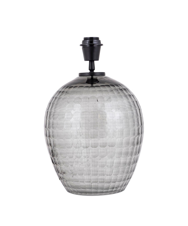 Mexim Grey smoked glass lampbase round