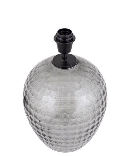Mexim Grey smoked glass lampbase round