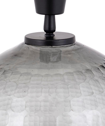 Mexim Grey smoked glass lampbase round