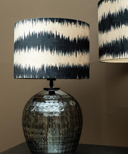 Mexim Grey smoked glass lampbase round
