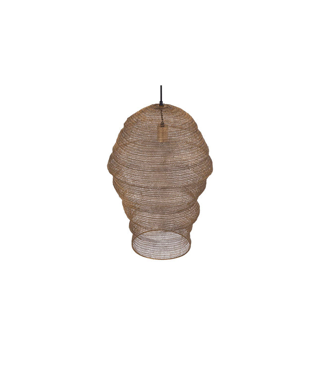 Miko Brass iron wired hanging lamp see through L
