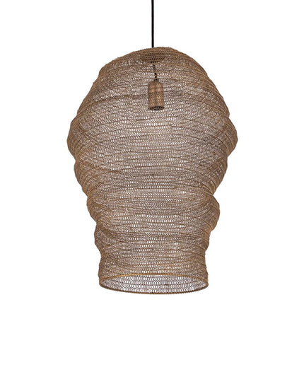 Miko Brass iron wired hanging lamp see through L