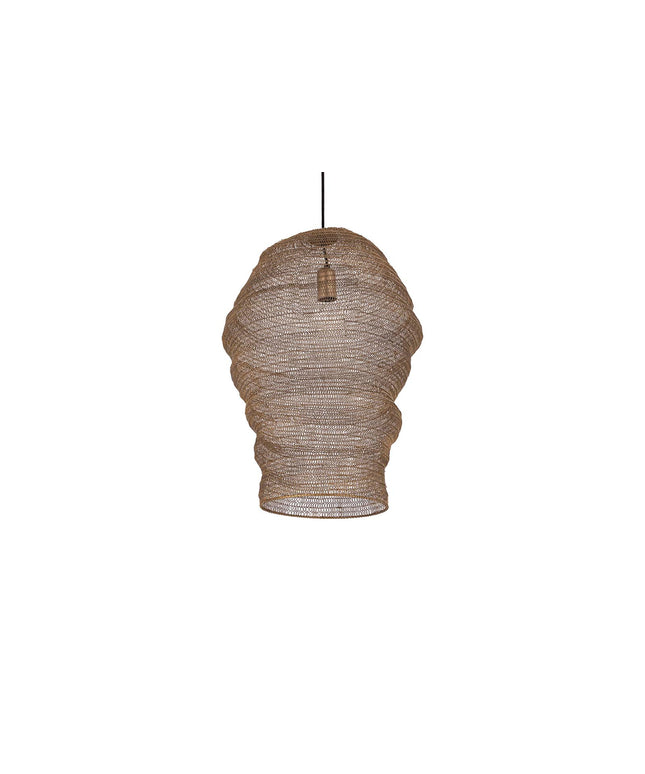 Miko Brass iron wired hanging lamp see through L