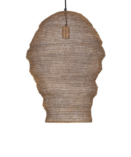 Miko Brass iron wired hanging lamp see through L