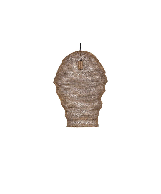 Miko Brass iron wired hanging lamp see through L