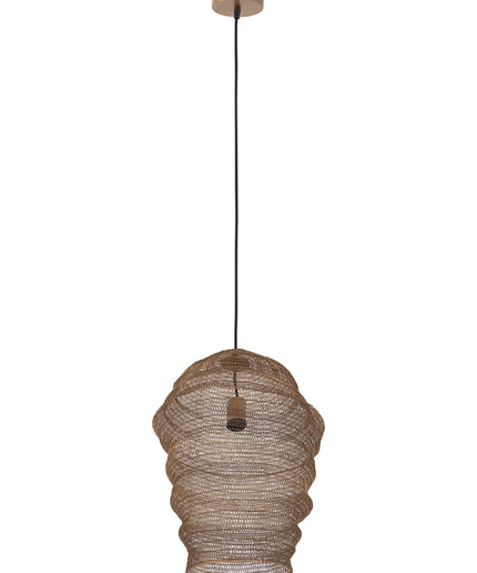 Miko Brass iron wired hanging lamp see through S