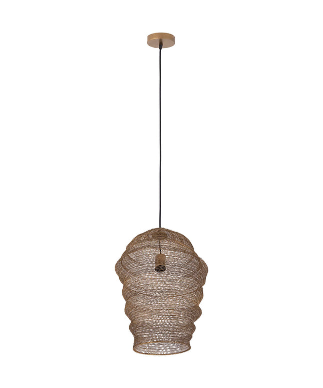 Miko Brass iron wired hanging lamp see through S