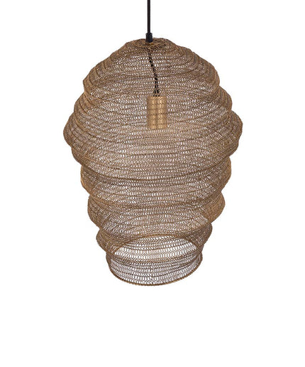 Miko Brass iron wired hanging lamp see through S