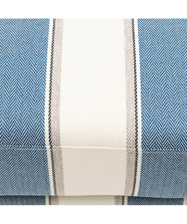 Moretta Swivel Armchair Blue Stripe