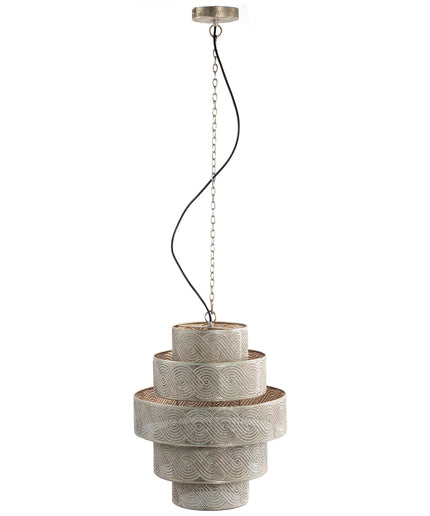 Narinde Gold iron hanging lamp swirl pattern layer