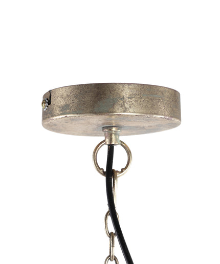 Narinde Gold iron hanging lamp swirl pattern layer