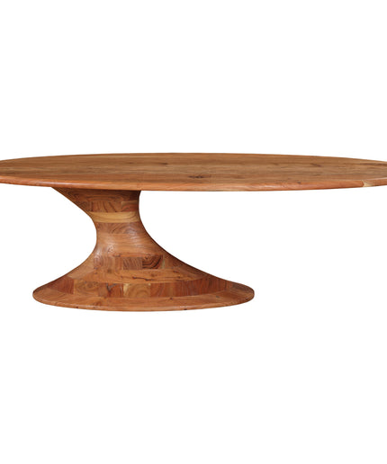 Nemo natural acacia wooden dining table oval 220cm