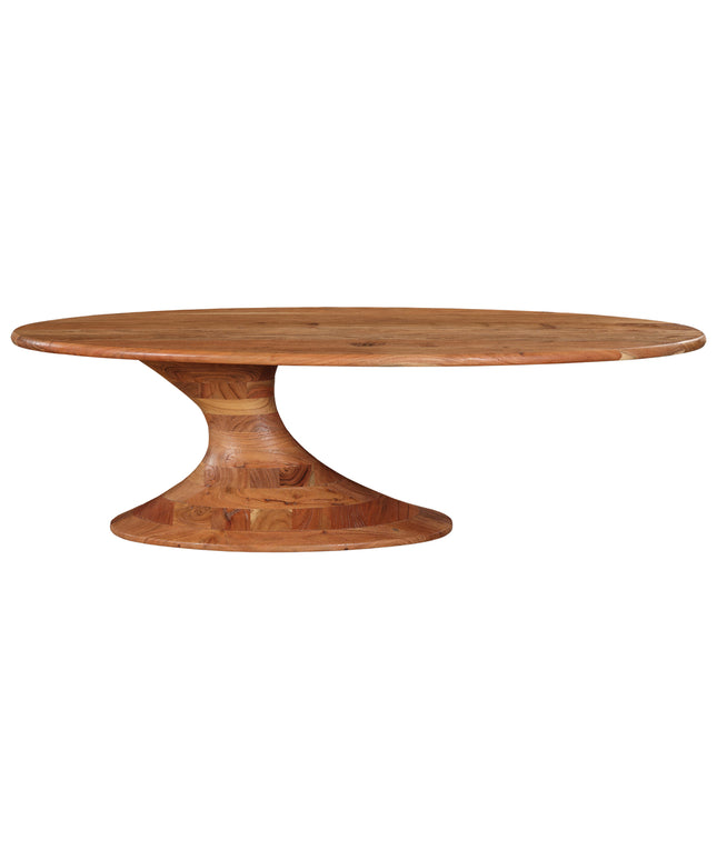 Nemo natural acacia wooden dining table oval 220cm