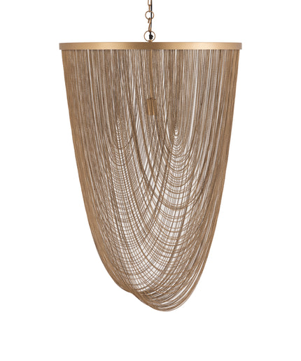 Nishan Gold iron chains round hanging lamp L