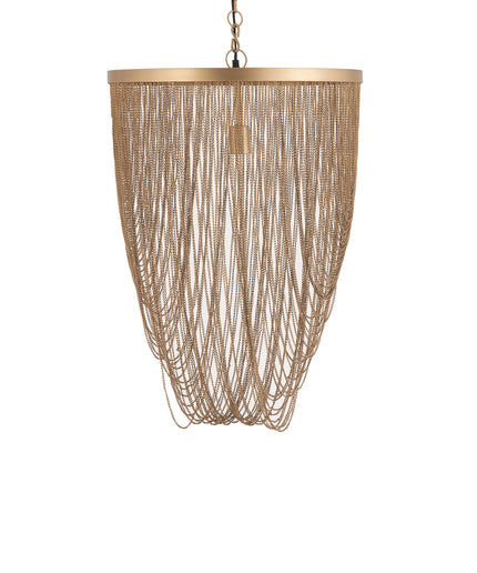 Nishan Gold iron chains round hanging lamp S