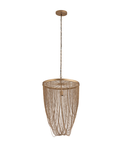 Nishan Gold iron chains round hanging lamp S