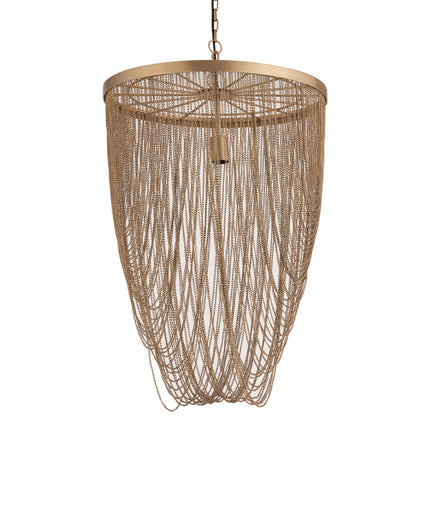Nishan Gold iron chains round hanging lamp S