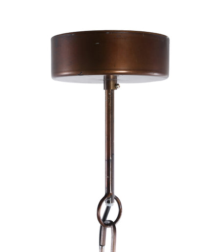 Norris Copper metal hanging lamp layers round