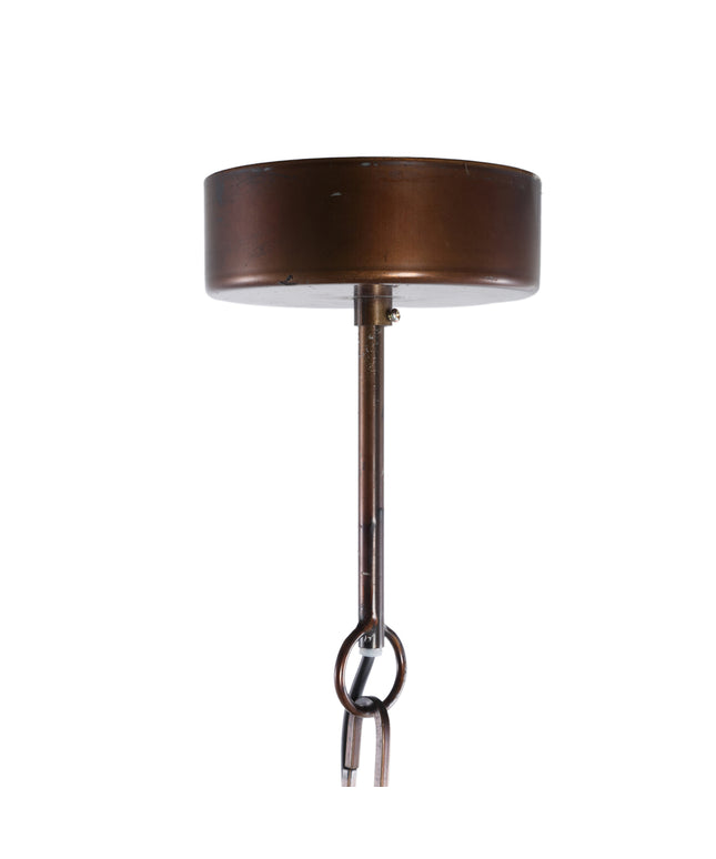 Norris Copper metal hanging lamp layers round